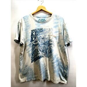 Pink Floyd Dark Side Moon Tie Dye Distressed T-Shirt Men’s Large 44"